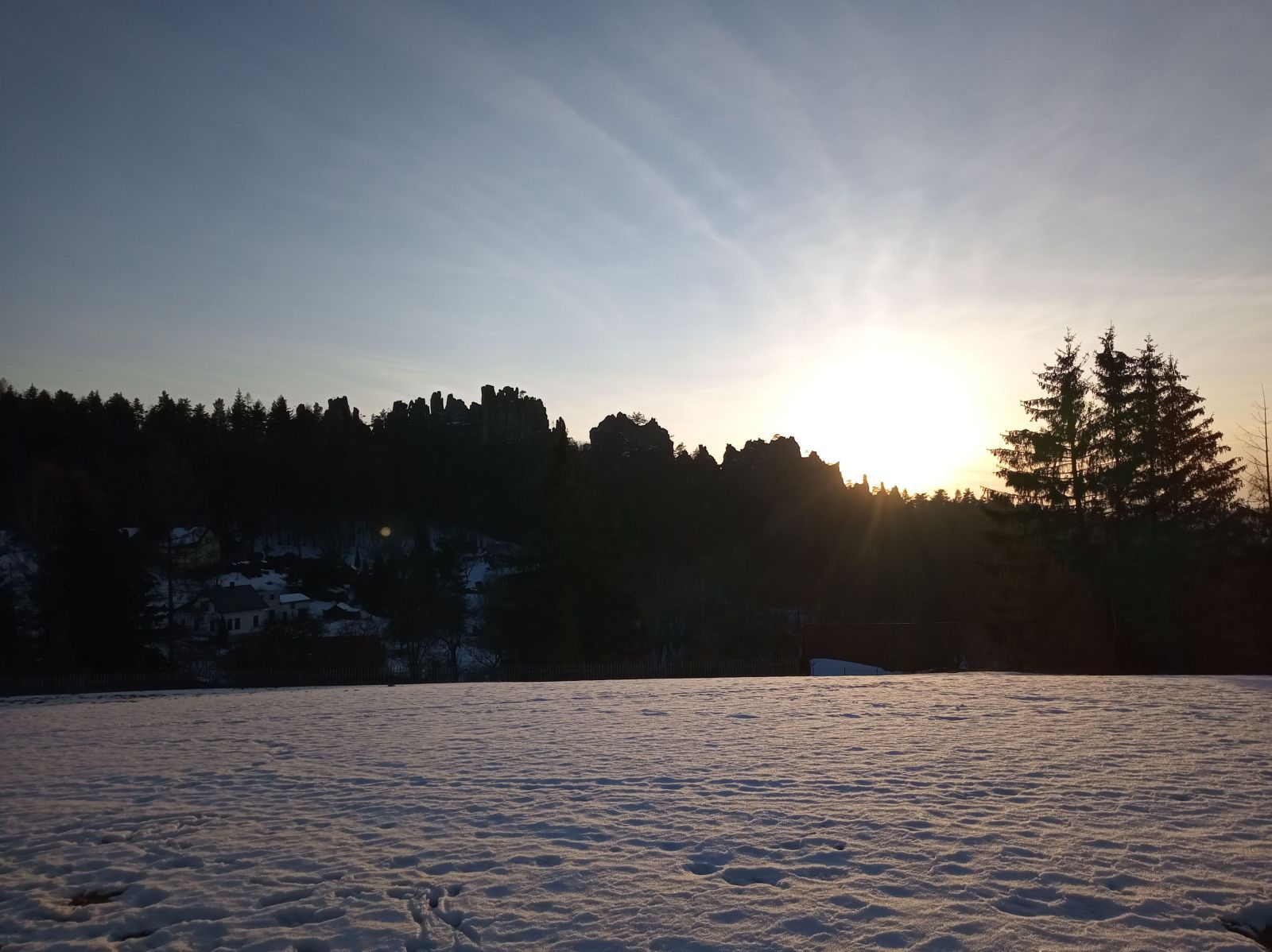 Výhled na Suché skály z Prosíčky