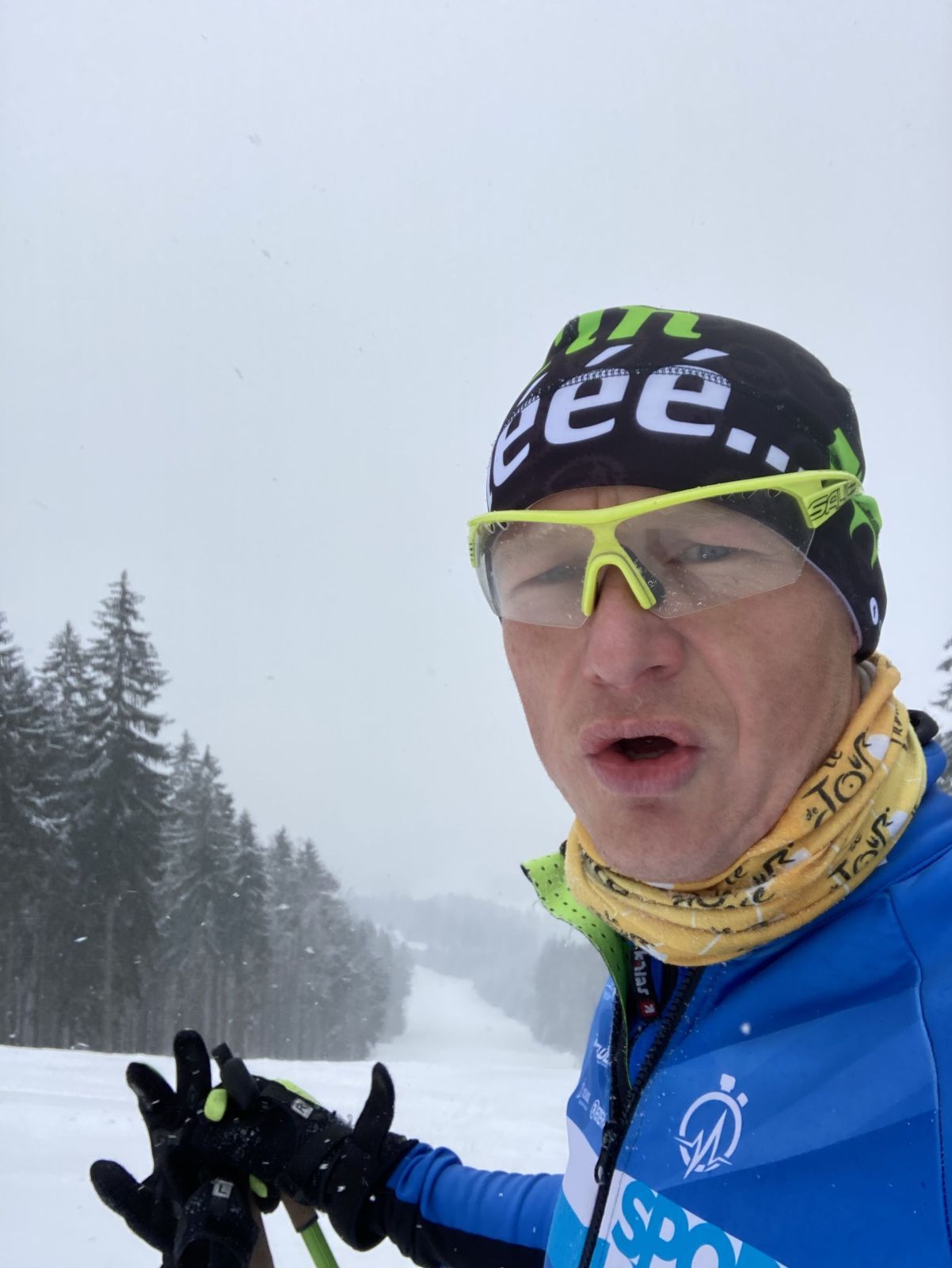 Orlické hory - sjezdovka Čenkovice v době covidové