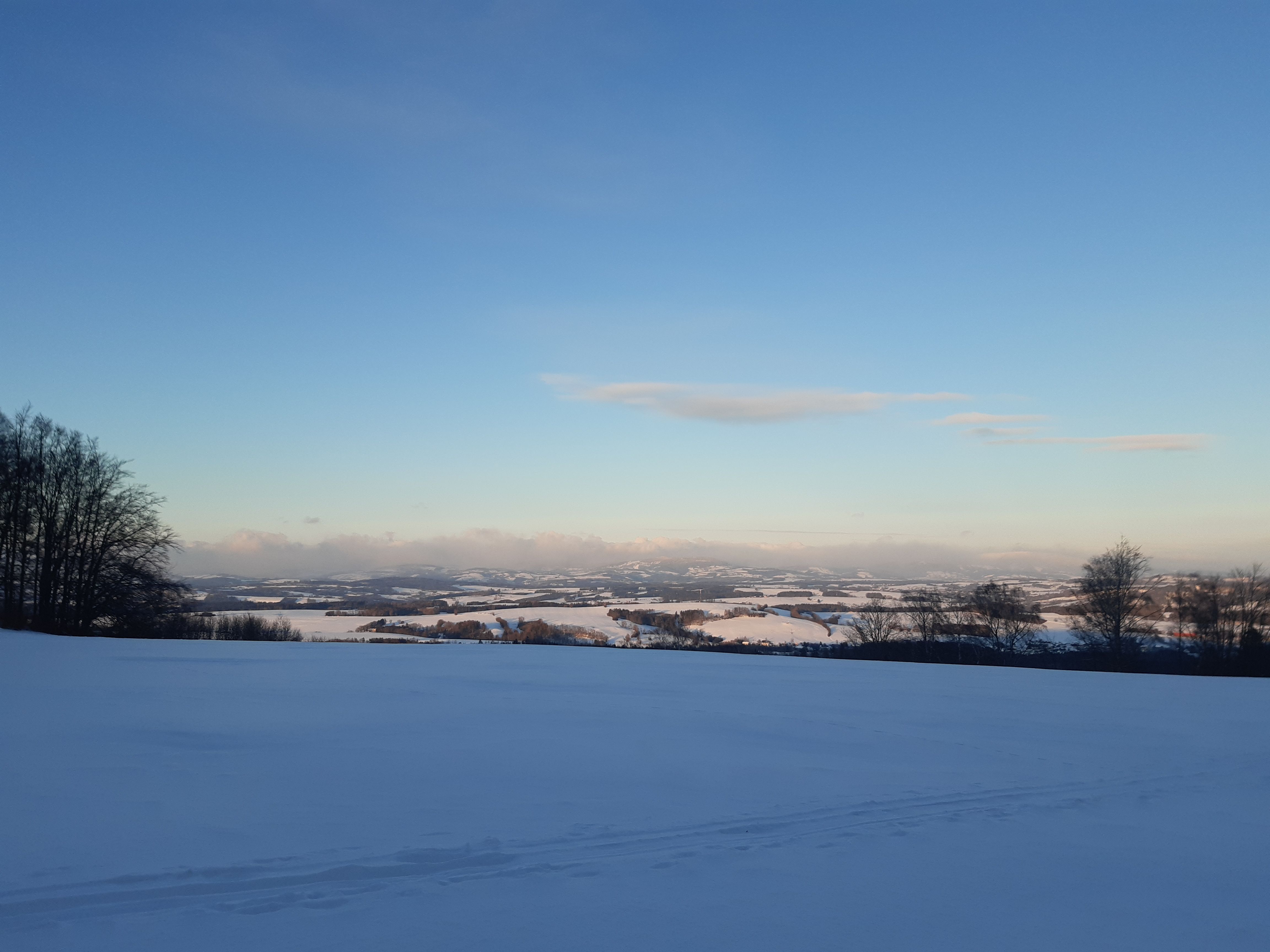 Výhled  na hory z Tábora 